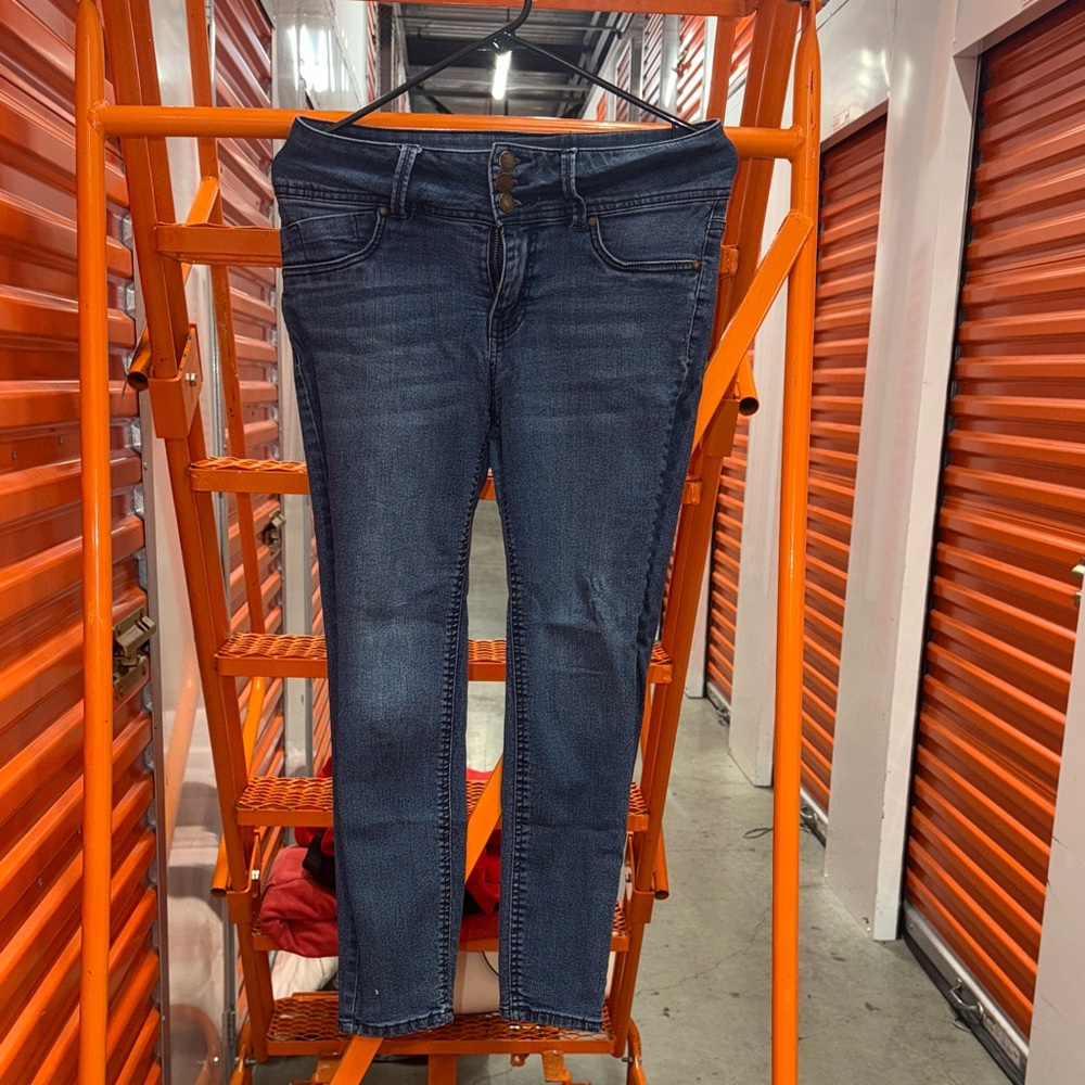 Workshop Republic Clothing Dark Blue Skinny Jeans